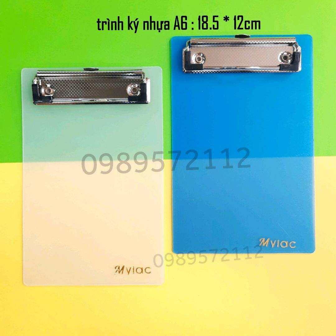 Bìa trình ký A6 (12cm*18.5cm) trình ký nhựa.