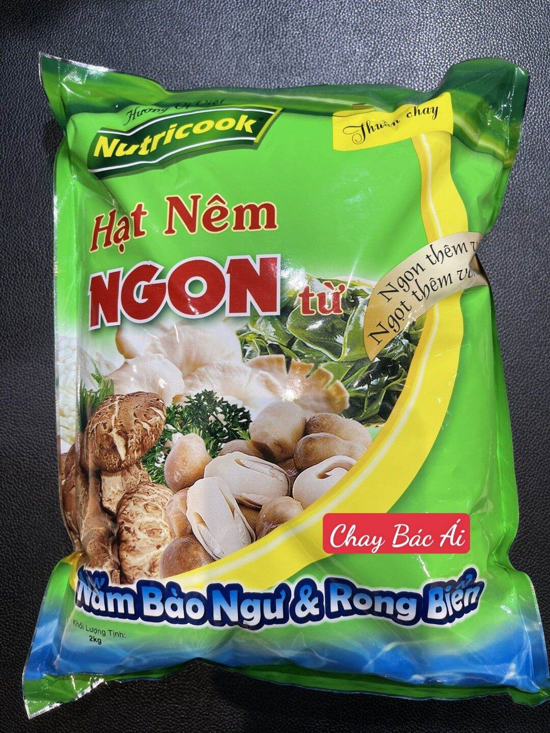HẠT NÊM CHAY TỪ NẤM BÀO NGƯ VÀ RONG BIỂN ( 2kg )