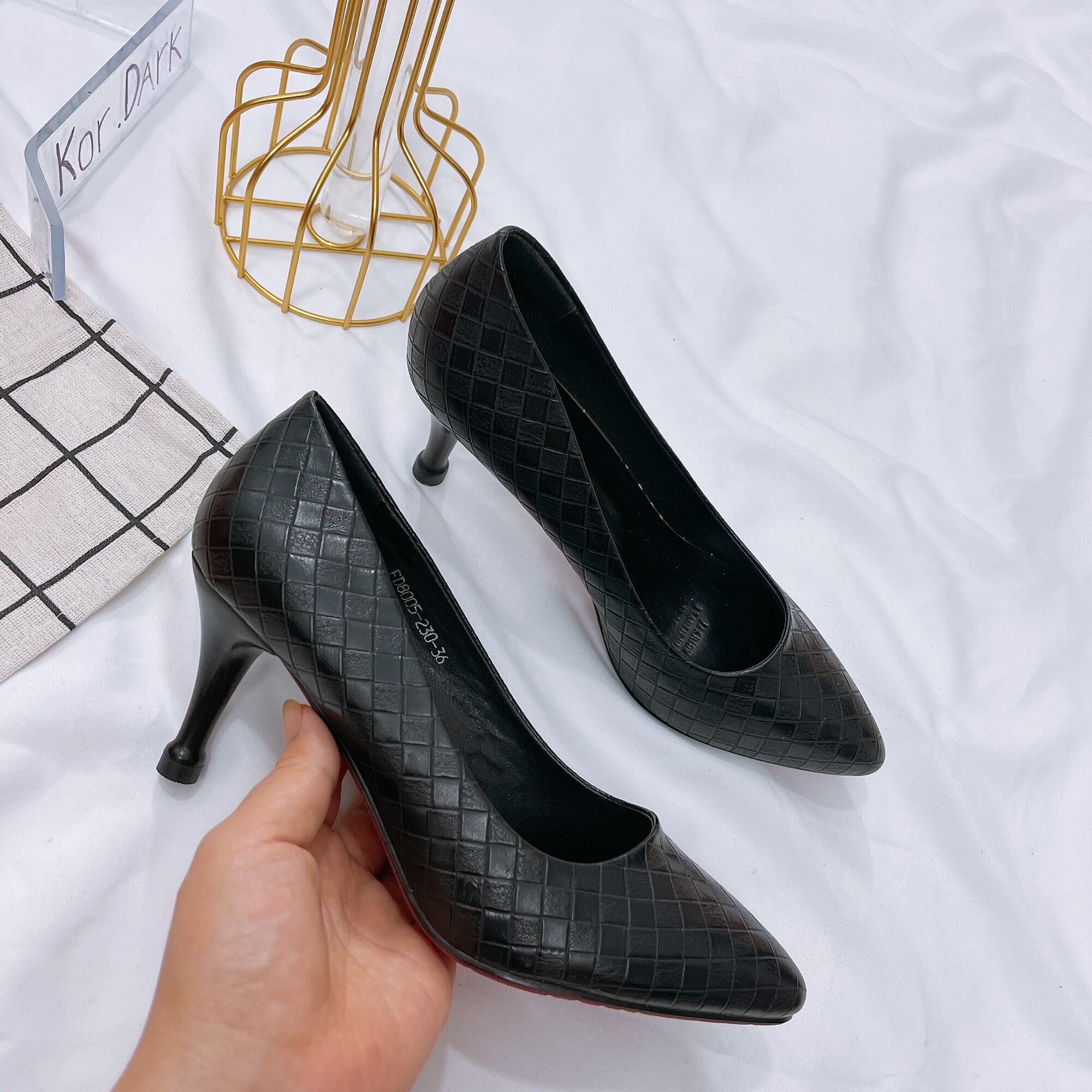 GIẦY NỮ CAO GÓT 5cm,GIẦY BÚP BÊ CAO GÓT
