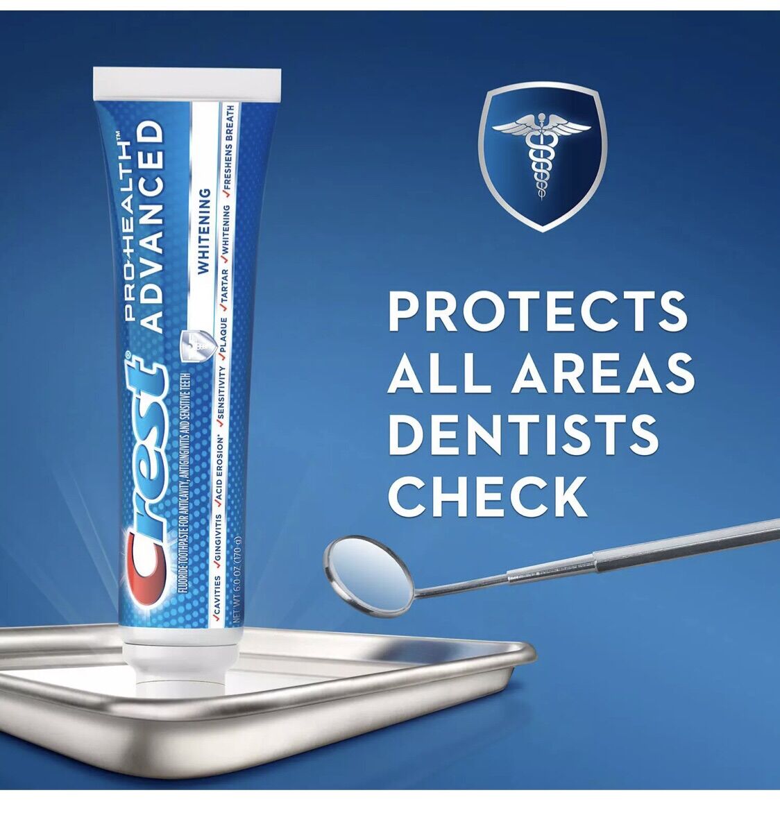 [HCM]Kem đánh răng Crest Pro Health Advanced Whitening 6oz-170g
