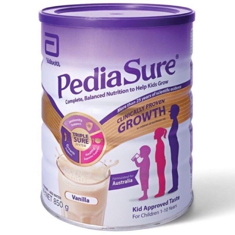 Sữa pediasure úc nắp tím 850g