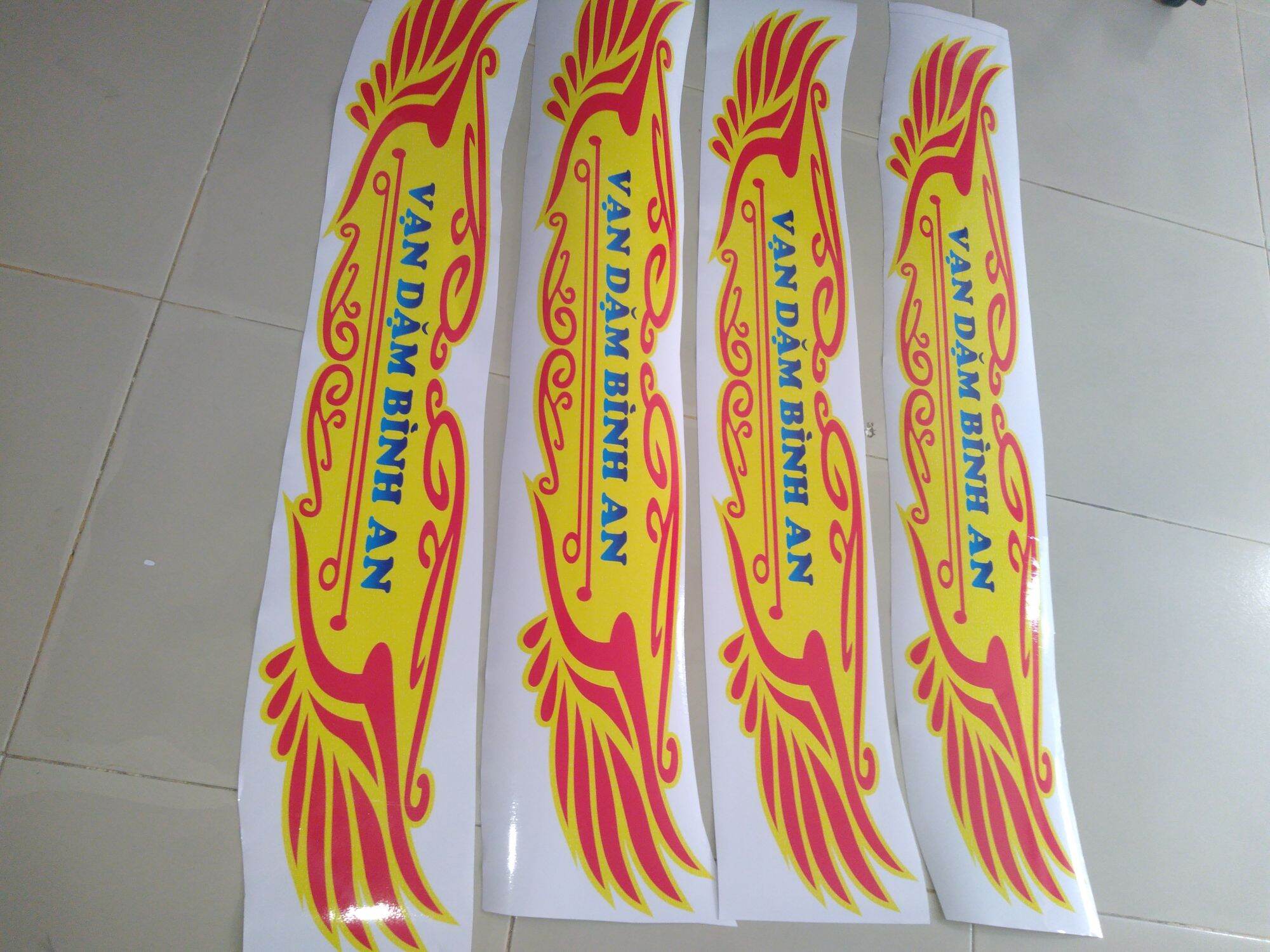 tem vạn dặm bình an,tem dán xe tải