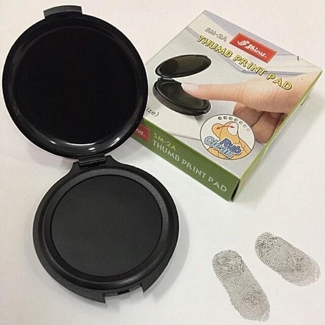 Tampon lăn dấu vân tay không dính tay Shiny Thumb Print Pad SM-2A