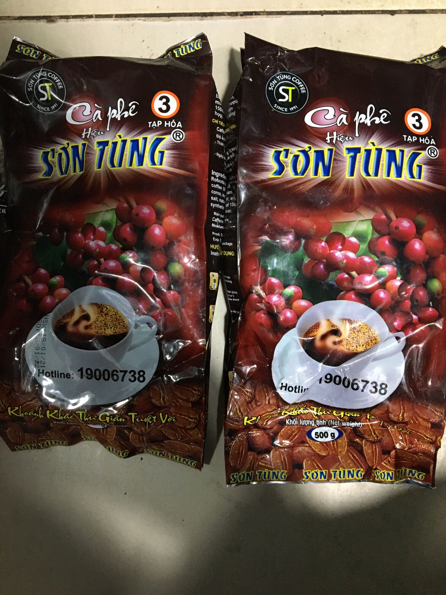 Combo 2 gói cafe Sơn Tùng 3 dùng để pha cafe hoặc dùng để làm nguyên liệu cho các món ăn khác