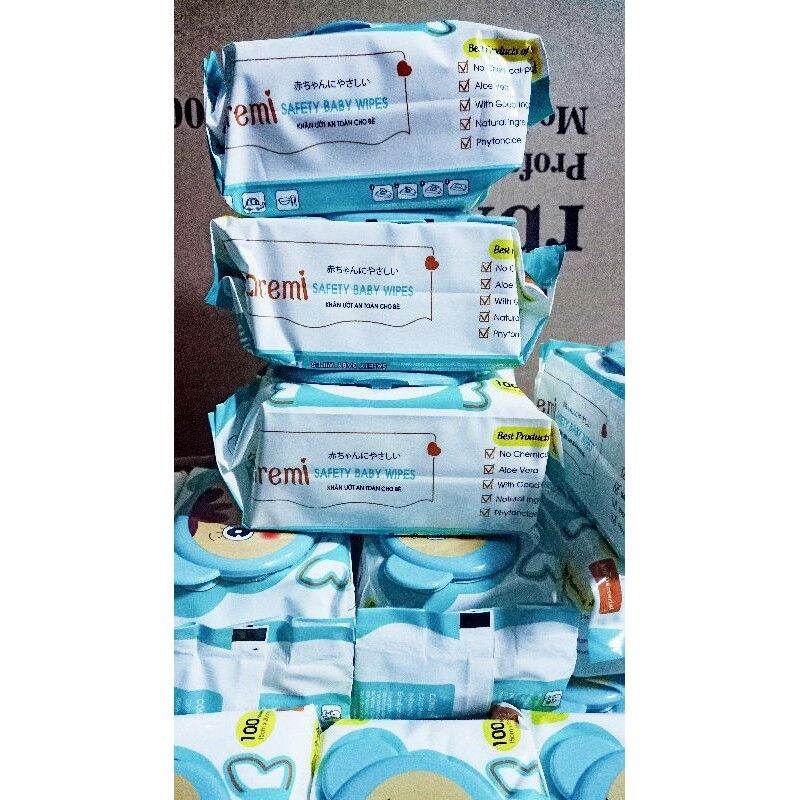 KHĂN ƯỚT DOREMI GÓI LỚN KHÔNG MÙI 100GR