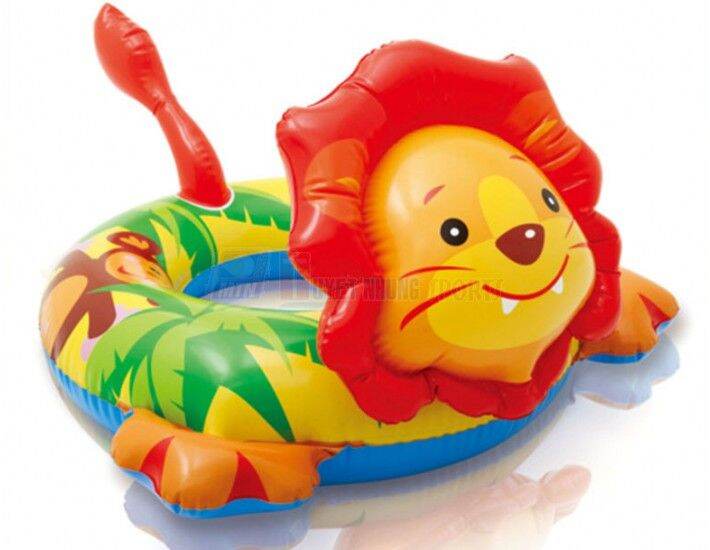 Phao tròn intex đầu thú kích thước 72 x 66 cm dùng cho bé từ 3 đến 6 tuổi #58221
