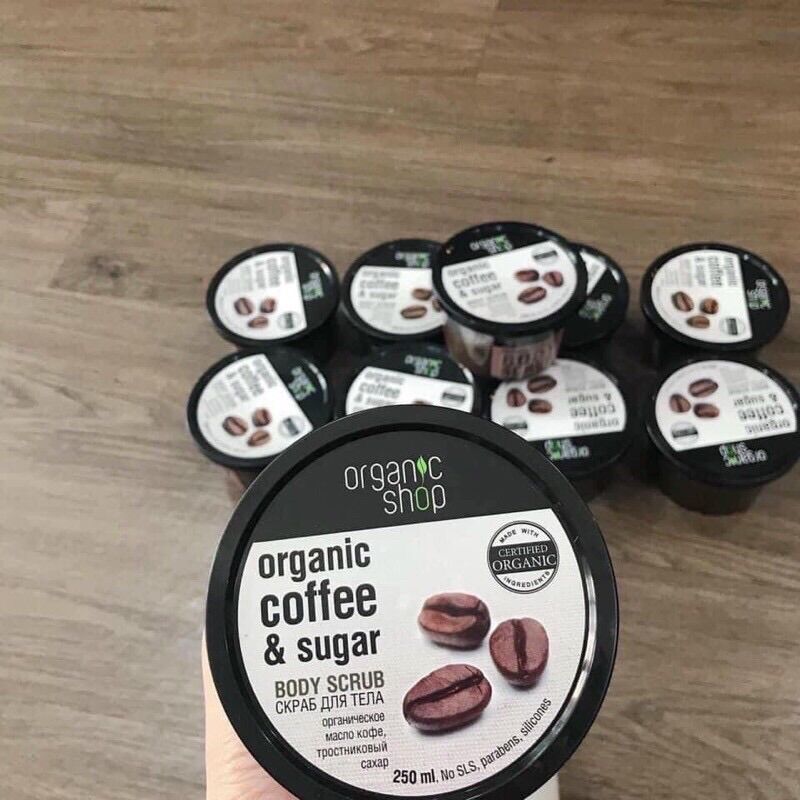 Muối cà phê tẩy tế bào chết Organic