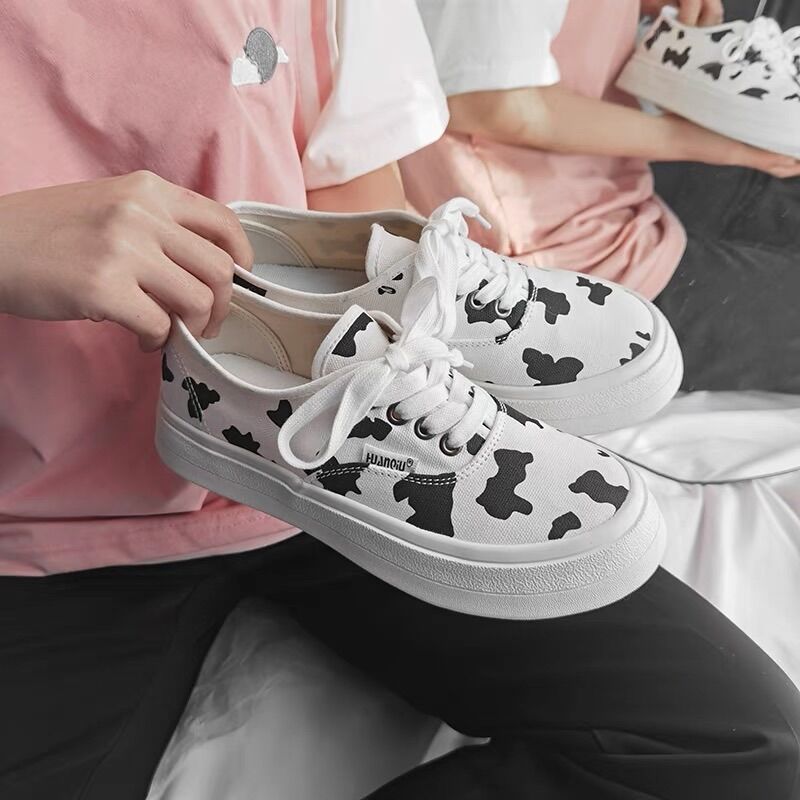Giày sneaker nữ VAn bò sữa hotrend, giày nữ thấp cổ hot