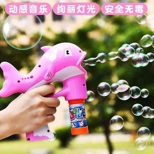 [Rẻ Vô Địch]Bộ Đồ Chơi Thổi bong bóng Hình Cá Heo Cho Bé