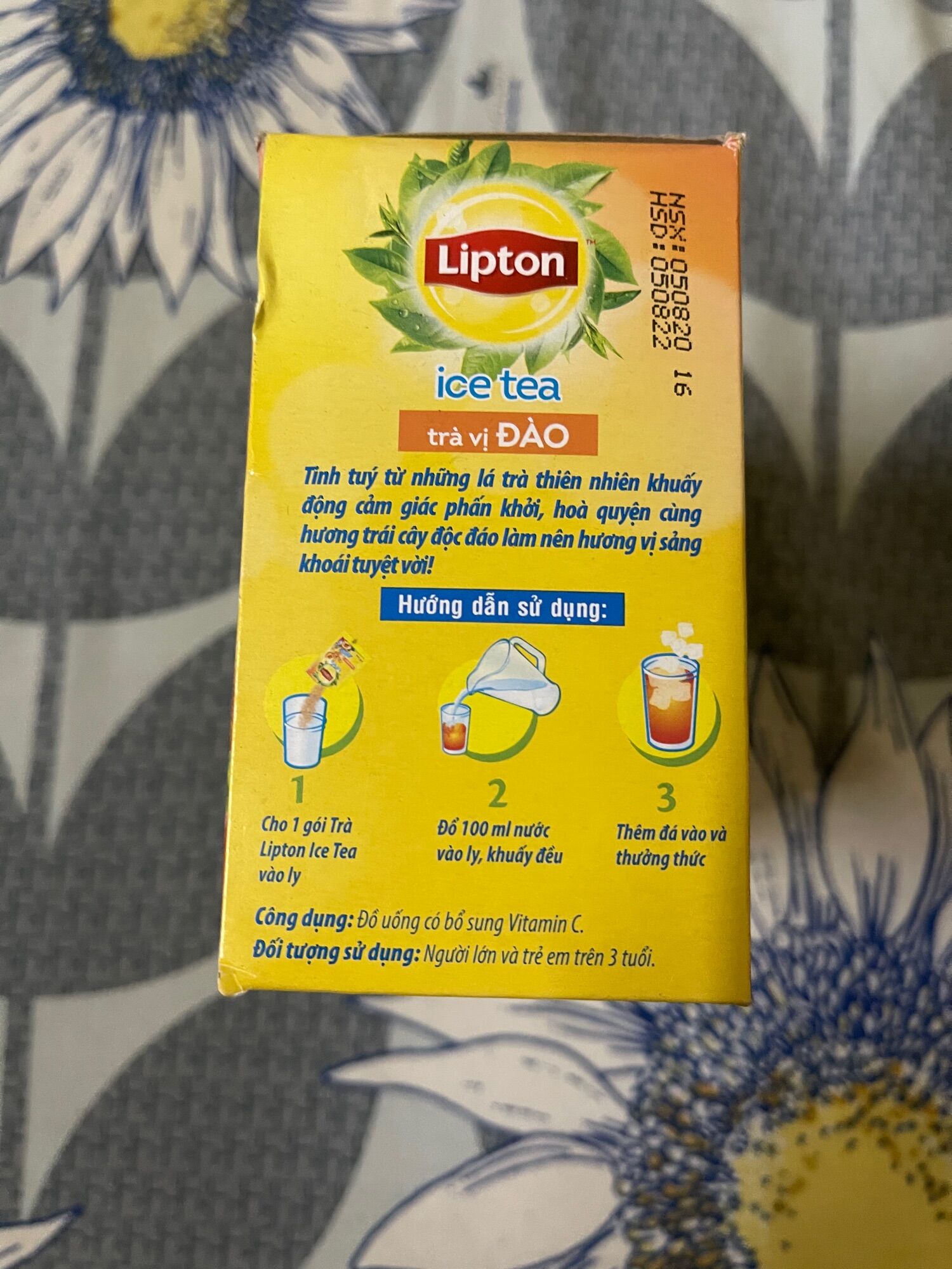 Trà Đào Hoà Tan Lipton