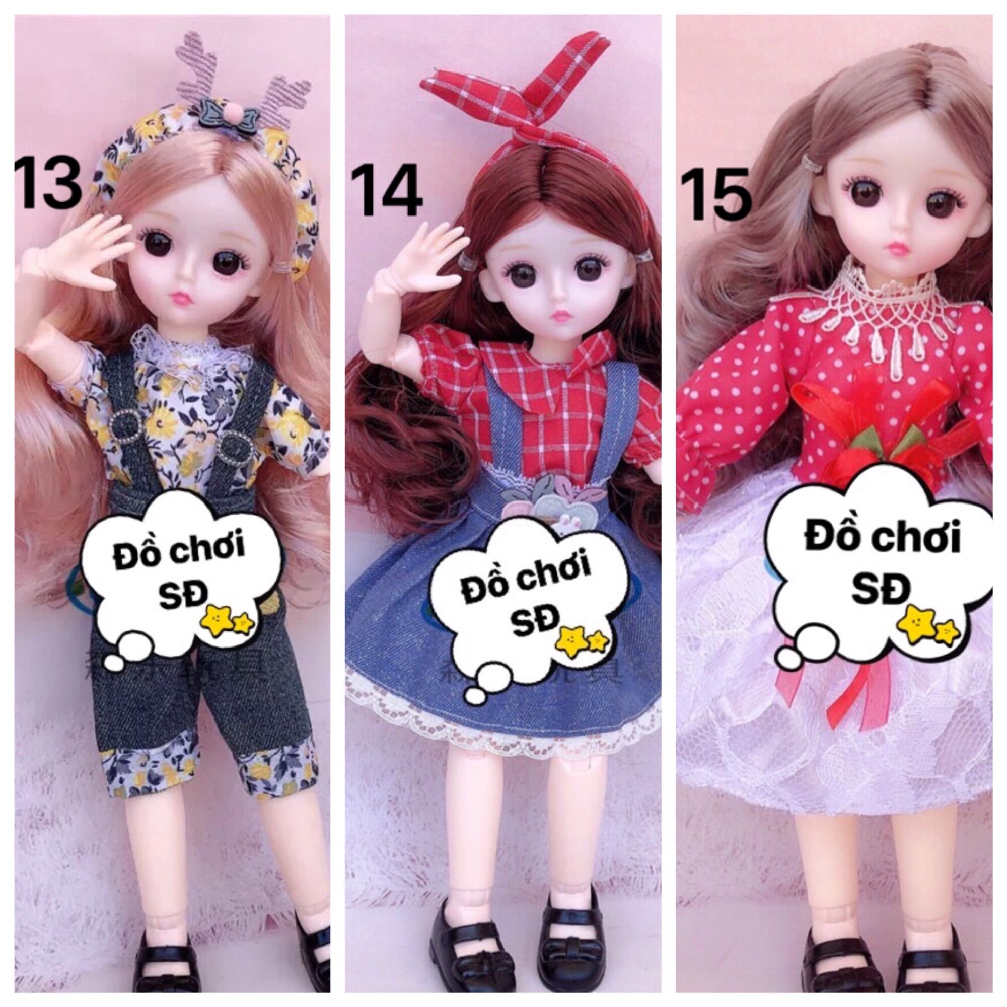 Quần áo búp bê 30cm bjd- 1 cái ngẫu nhiên