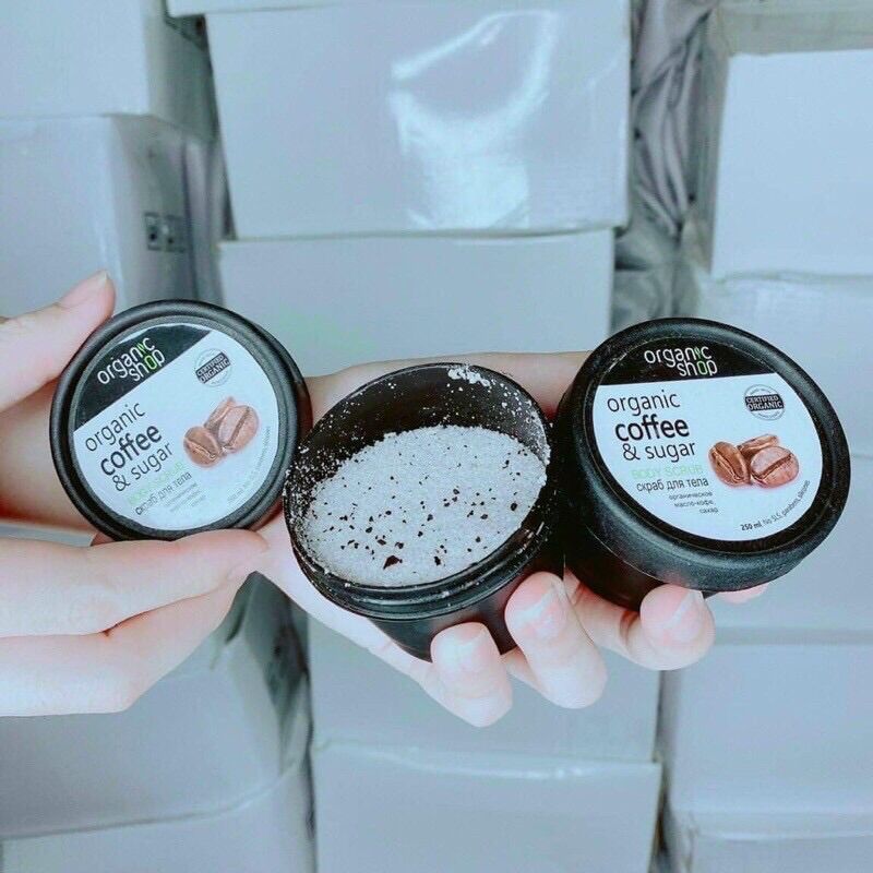 Muối cà phê tẩy tế bào chết Organic