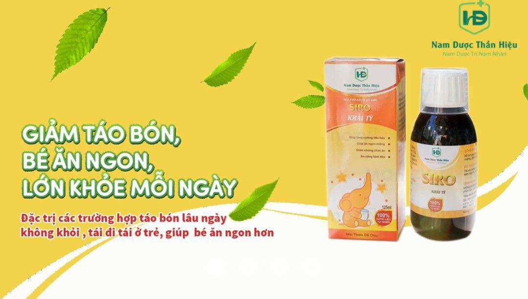 SIRO KHẢI TỲ GIÚP BÉ HẾT BIẾNG ĂN, TÁO BÓN, TĂNG CƯỜNG SỨC ĐỀ KHÁNG