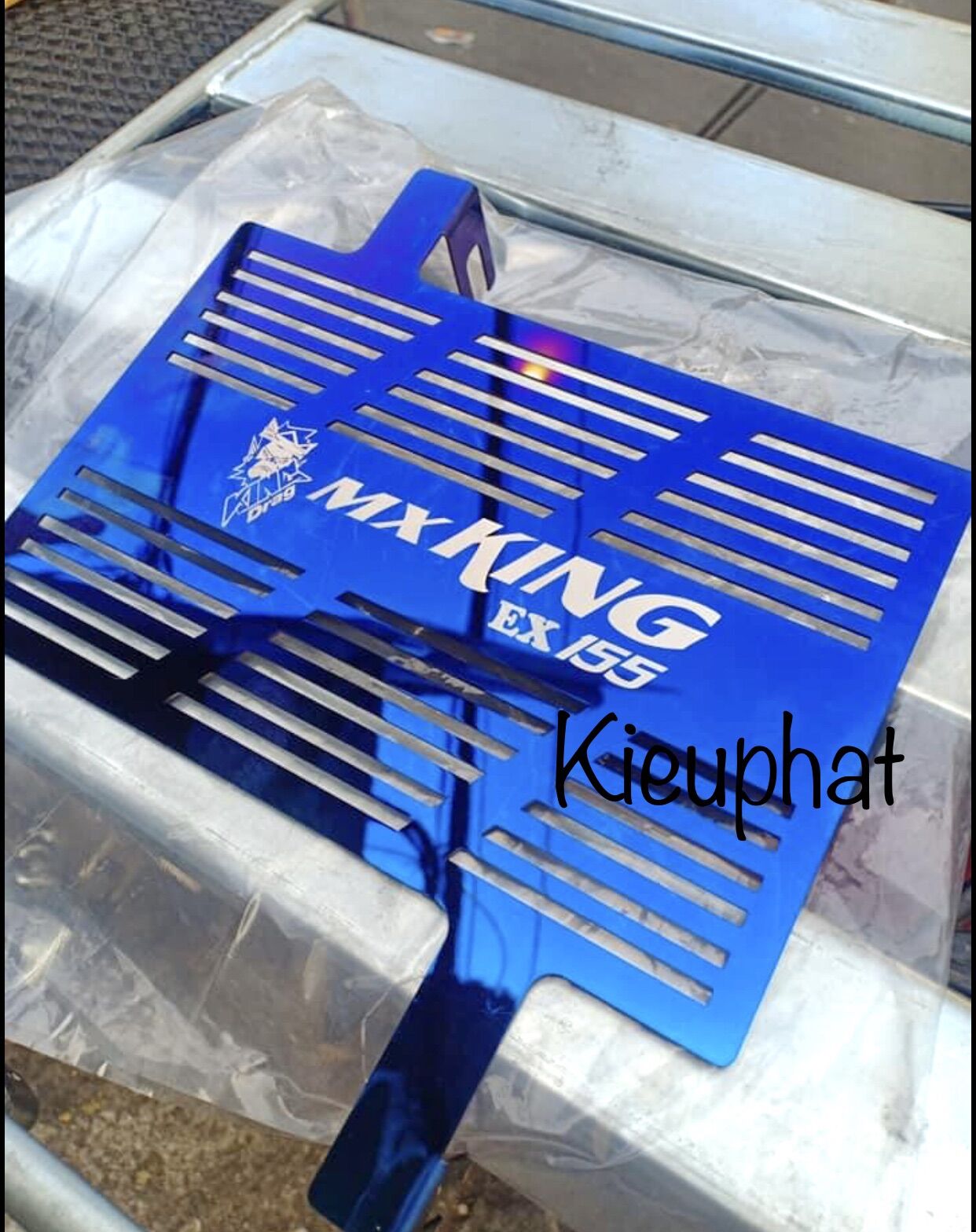 Che két Nước Exciter 155 Inox Xi titan MXKing