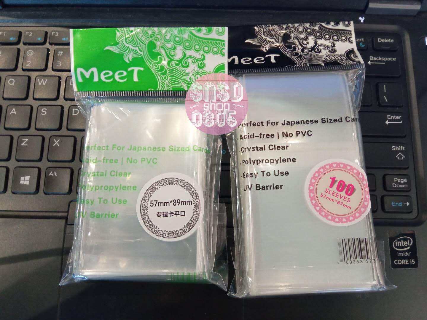 ❌ SIÊU DÀY ❌ Sleeve MeeT, Sleeve MeeT YX Dán/Không Đựng Card  Bọc Đựng Card Meet 57*87 57*89 58*89