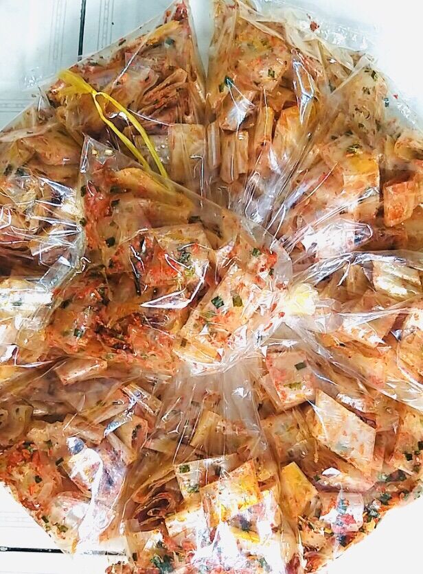 [ QUÁ NGON] Combo 10 bịch /5 bịch   Bánh tráng cuộn tôm hành siêu ngon