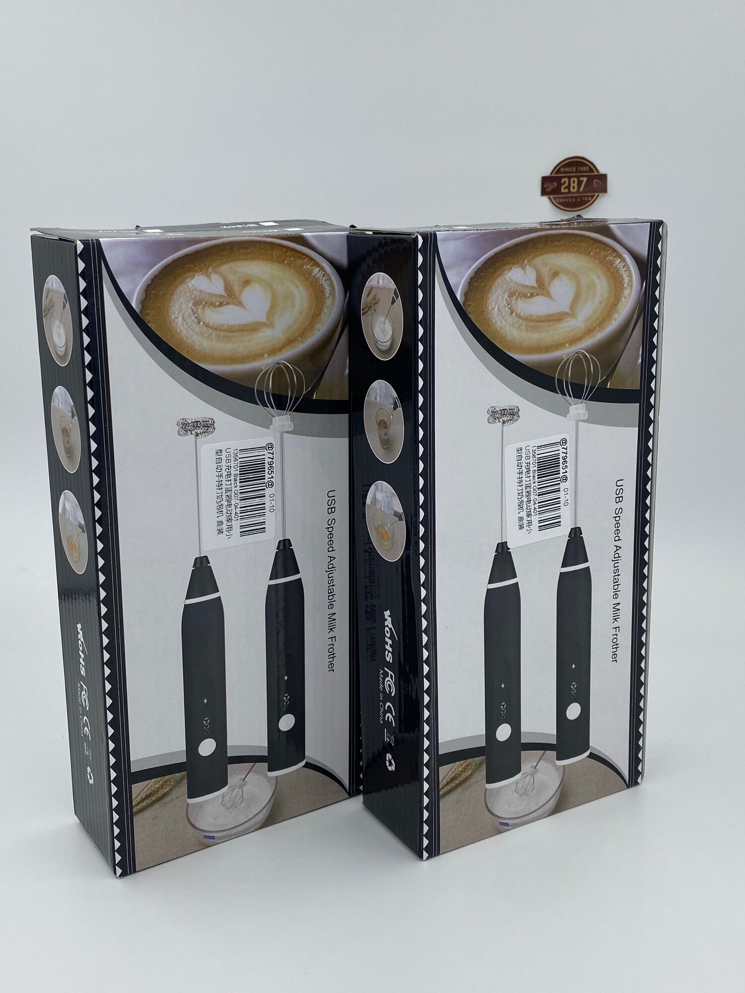 [HCM]Máy Tạo Bọt Cà Phê Máy Đánh Trứng Cầm Tay Dùng Pin Sạc Có 3 Chế Độ Đánh