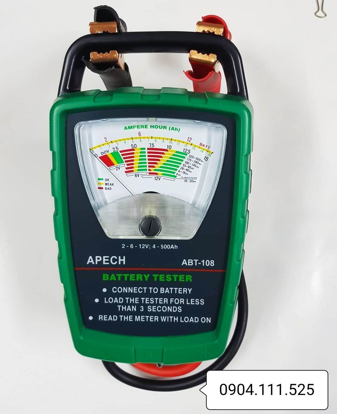 Thiết bị kiểm tra pin, ắc quy apech abt-108