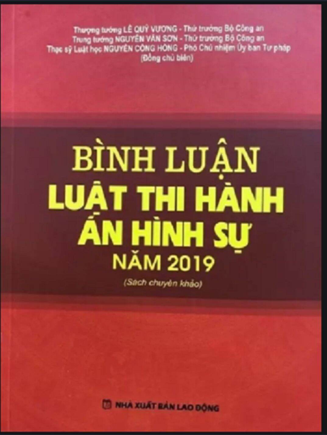 Bình luận luật thi hành án hình sự