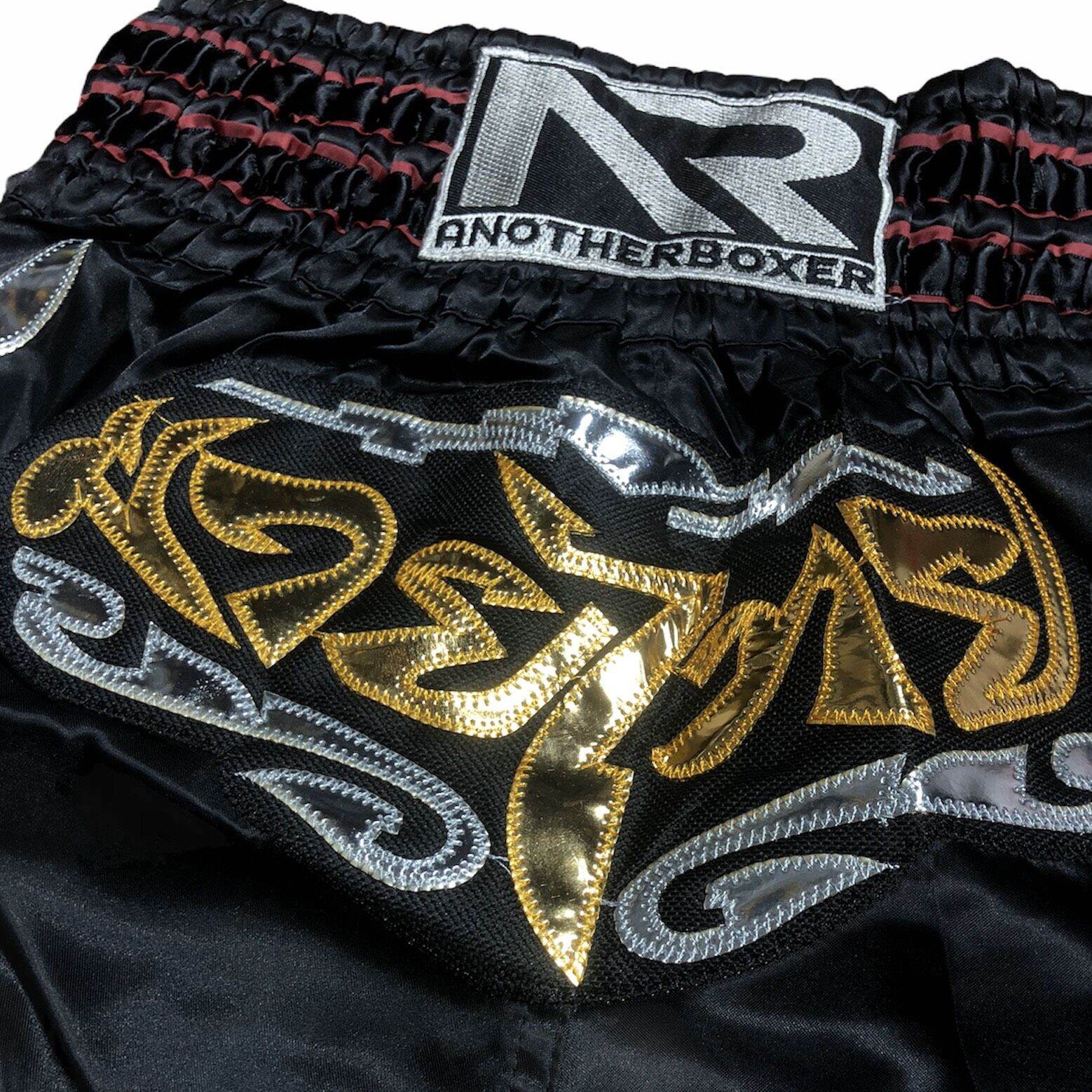 Quần Muay Thái AnotherBoxer cao cấp MT99 (Đen viền đỏ)