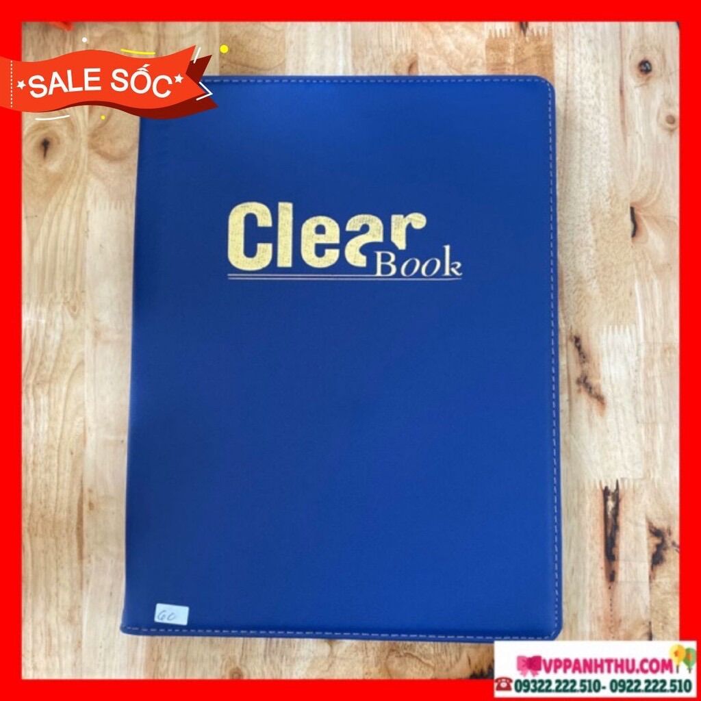 Leather Menu Cover A4 Clearbook - 200 Leaves