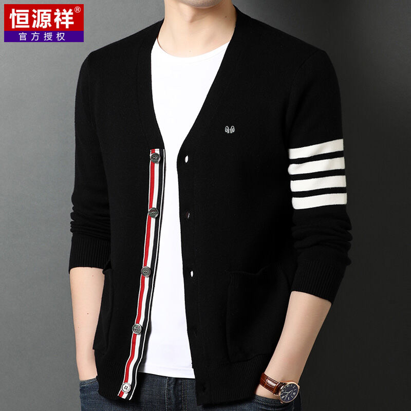 >> BÁO GIÁ ÁO KHOÁC CARDIGAN NAM MẪU MỚI | Shopee Lazada Sendo Tiki mới nhất 140 Hengyuanxiang Nam Bao Gồm Cả Lông Cừu Dệt Kim Áo Khoác Loại Mỏng Mùa Xuân Thu Mẫu Mới Thịnh Hành Và Trung Niên Áo Len Áo Khoác Nam Triều