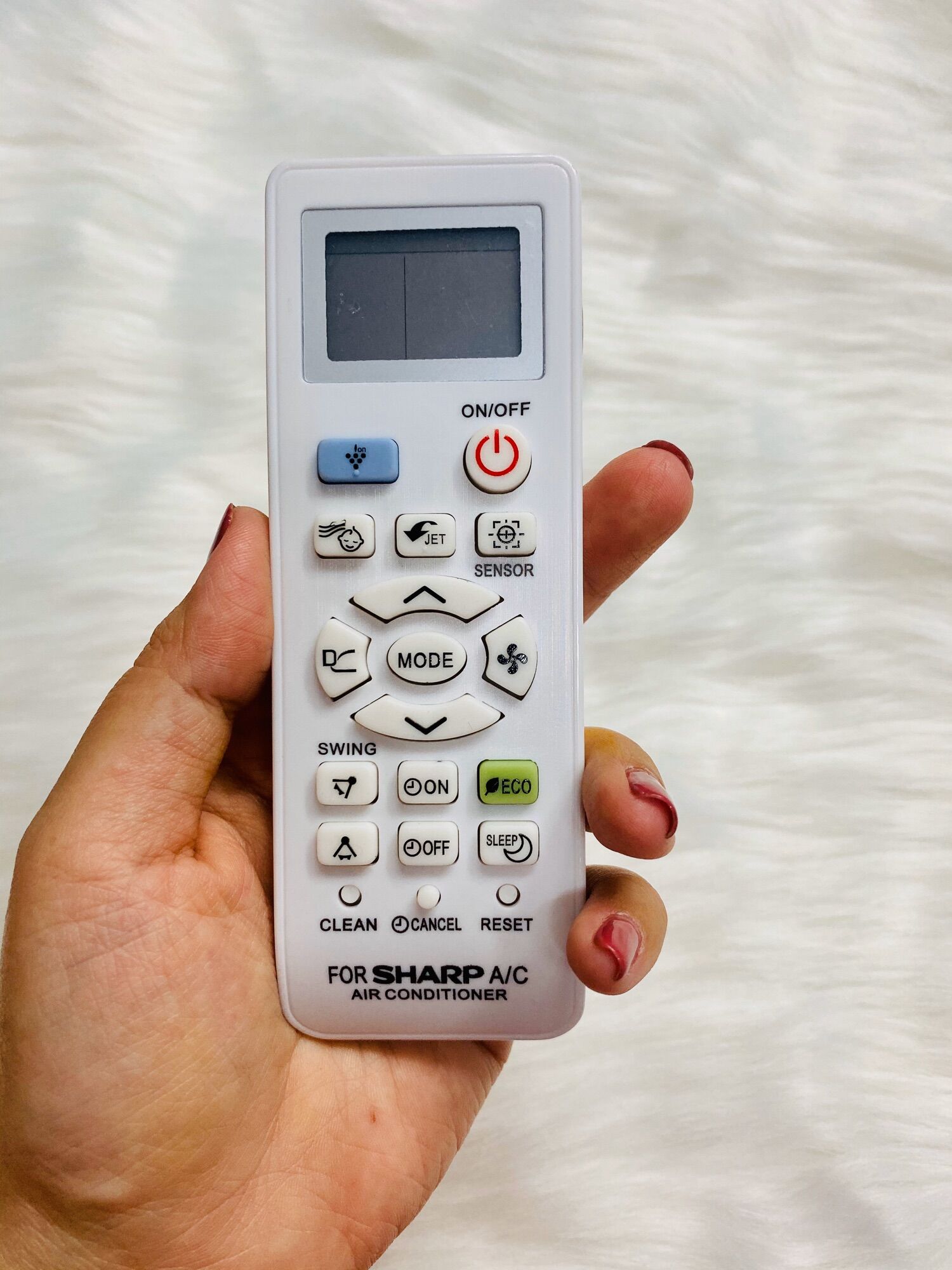 [HCM]REMOTE ĐIỀU KHIỂN MÁY LẠNH ĐIỀU HOÀ SHARP 3 NÚT MÀU