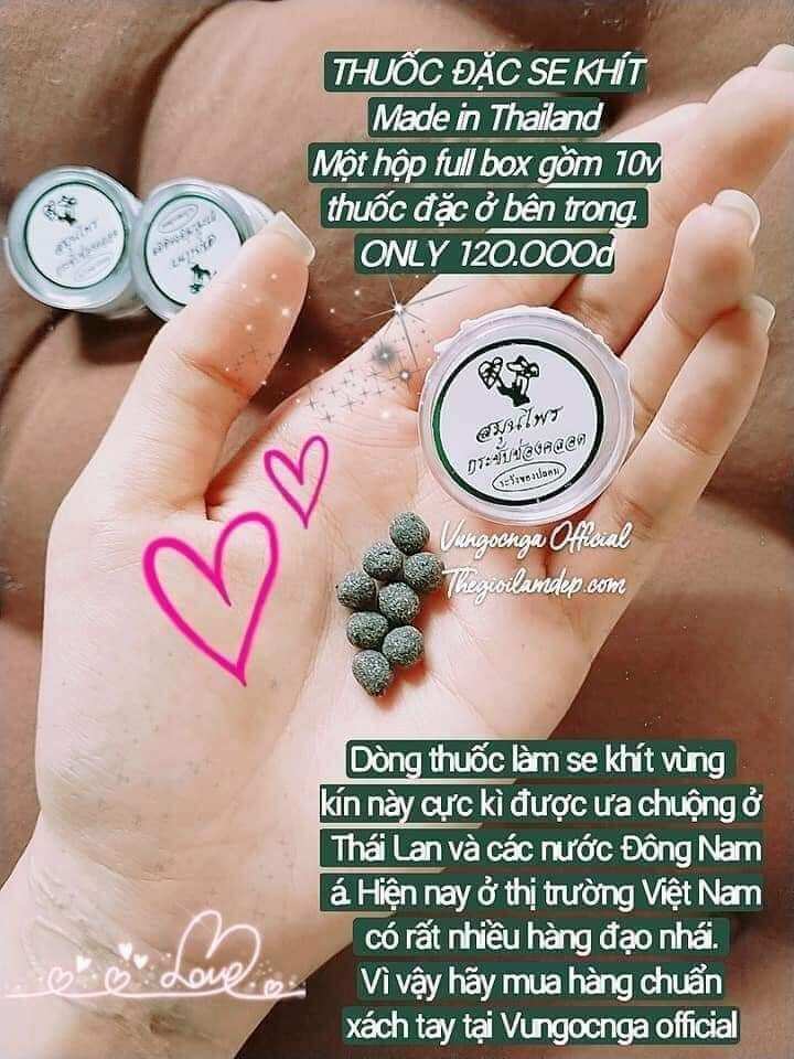 viên đặt se khít vùng kín Thái lan