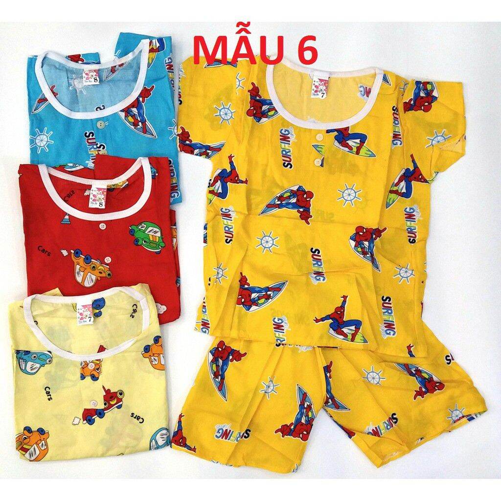 Đồ bộ quần áo bé trai ngắn12