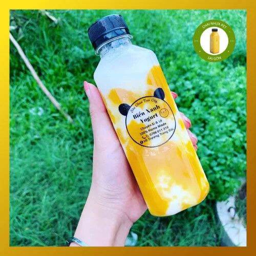 combo 50 chai vuông 330ml đựng trà sữa