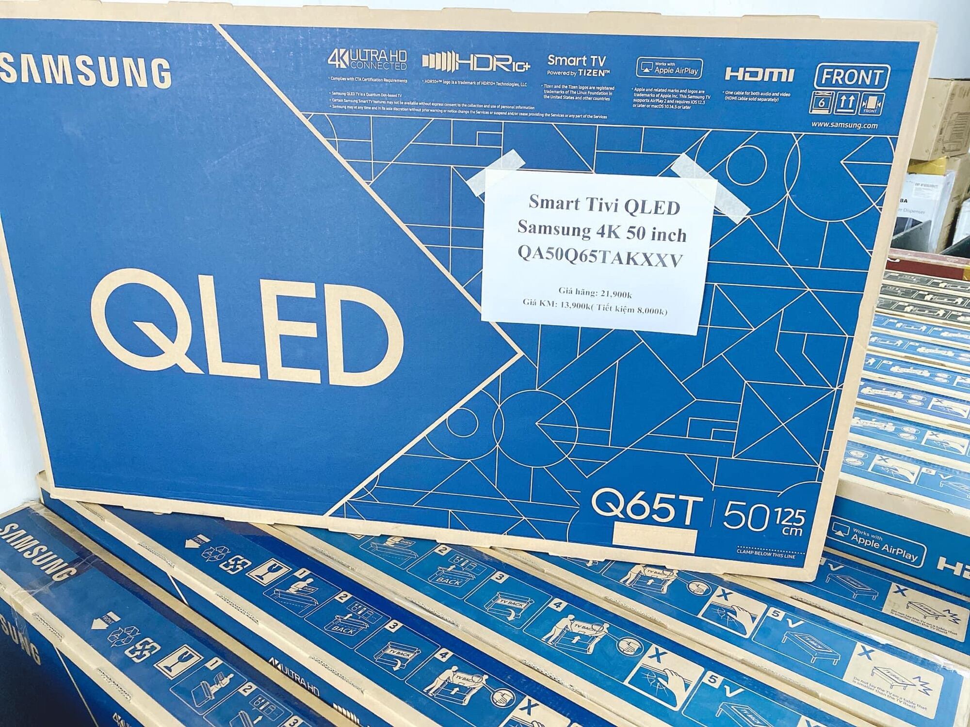 Smart TV QLED SAMSUNG 4K 50 inch QA50Q65T chính hãng