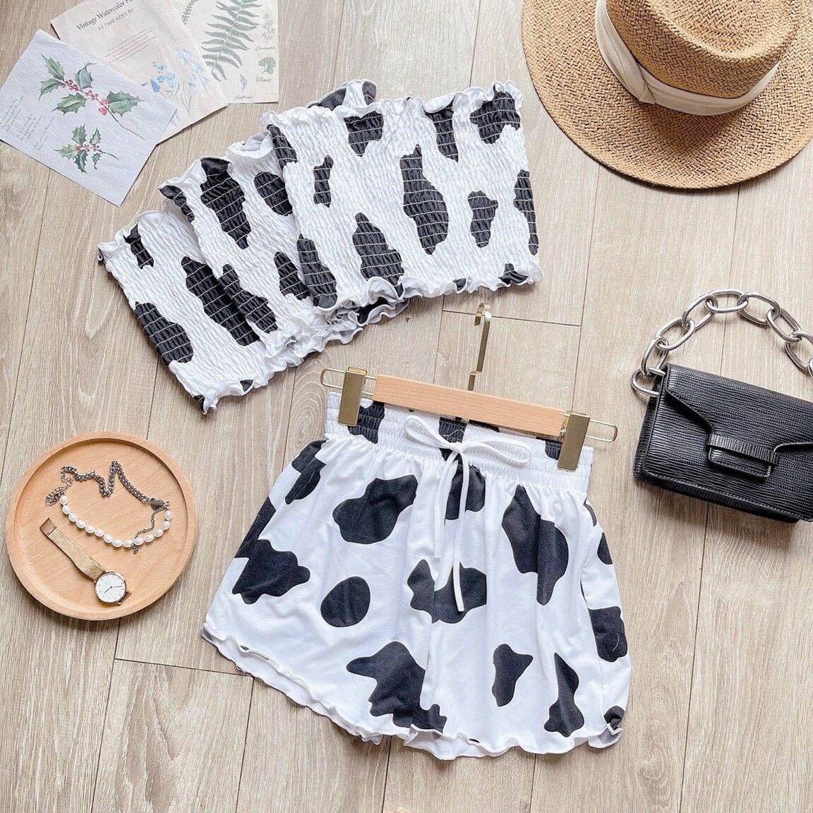 [HCM]Áo croptop cúp ngực bò sữa siêu xinh