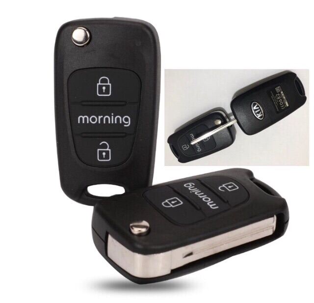 Vỏ chìa khoá xe kia morning độ gập
