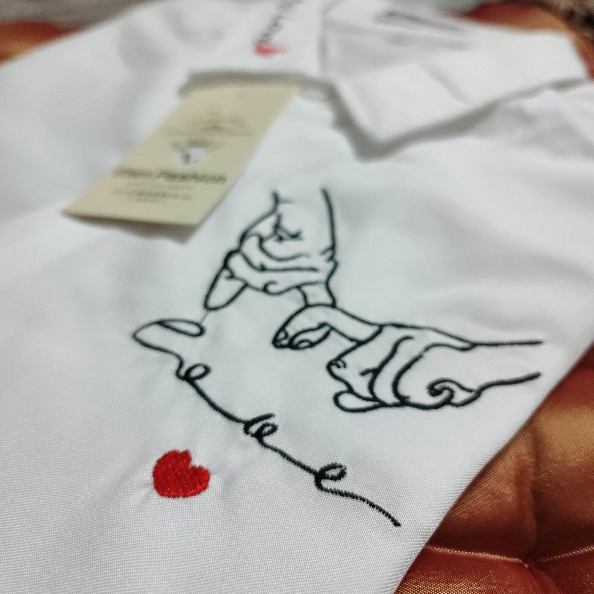 Áo Sơ Mi Nam Thêu Chữ Love