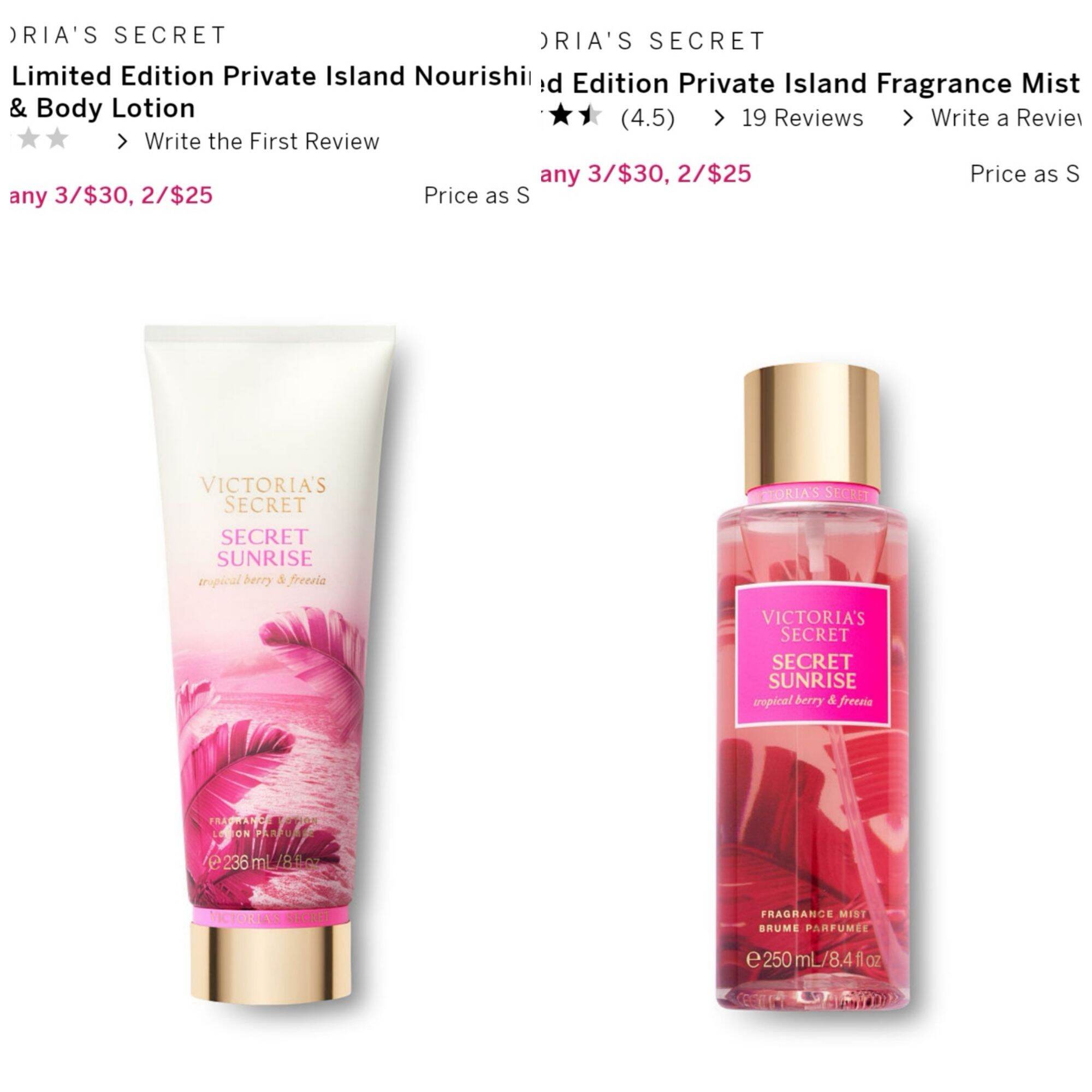 [Hcm]Combo Dưỡng Thể & Xịt Thơm Toàn Thân Victorias Secret Phiên Bản Hè 2021