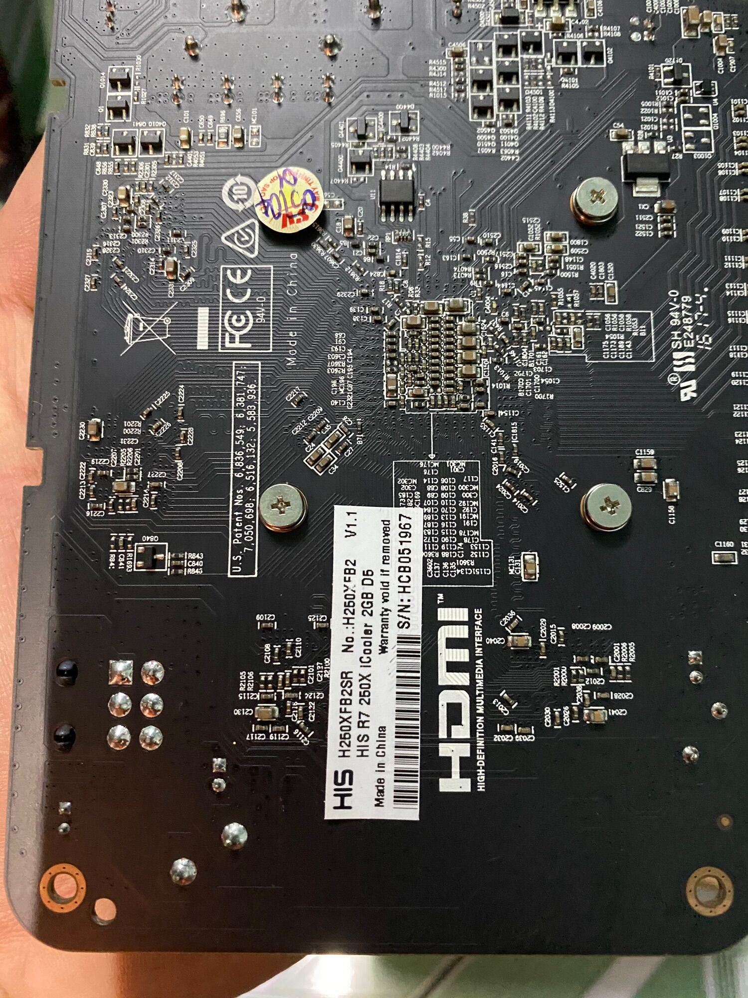 VGA His R7 250X 2G D5 Cũ (Likenew, FullBox)