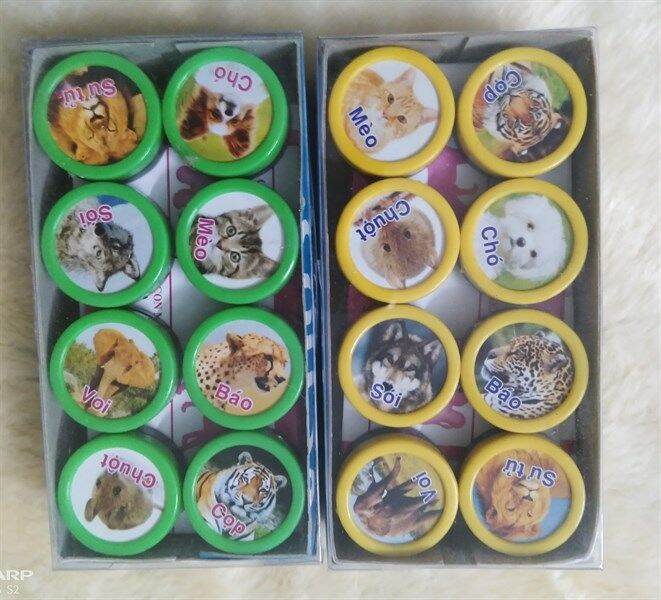Bộ đồ chơi cờ thú nhựa mica cho bé