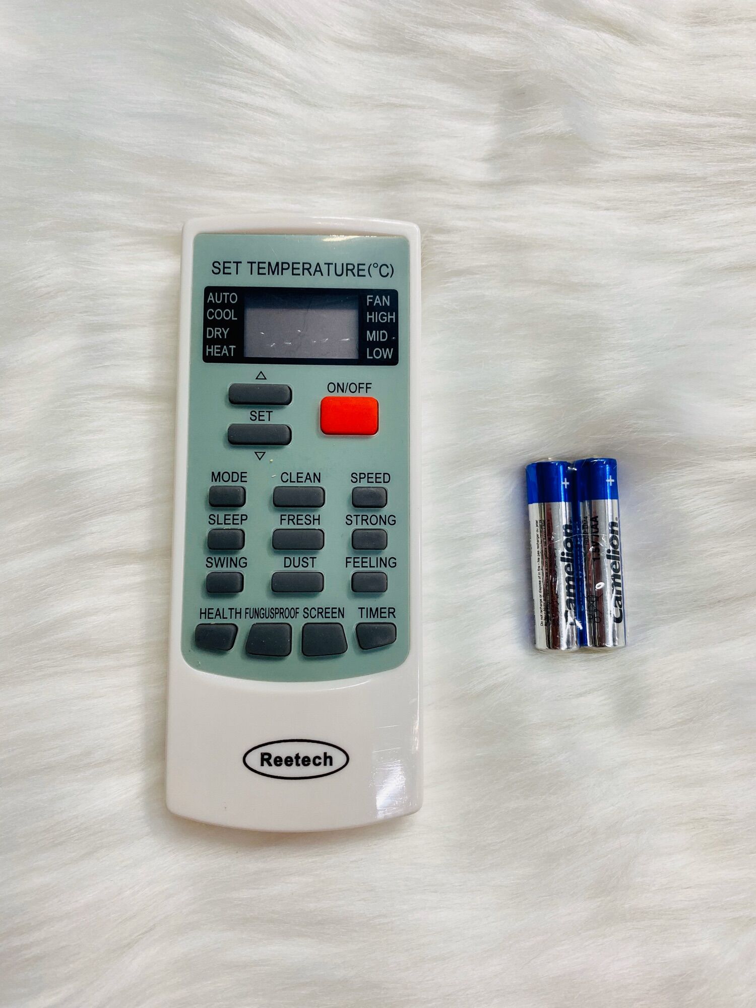 REMOTE ĐIỀU KHIỂN ĐIỀU HOÀ MÁY LẠNH REETECH NÚT ĐỎ