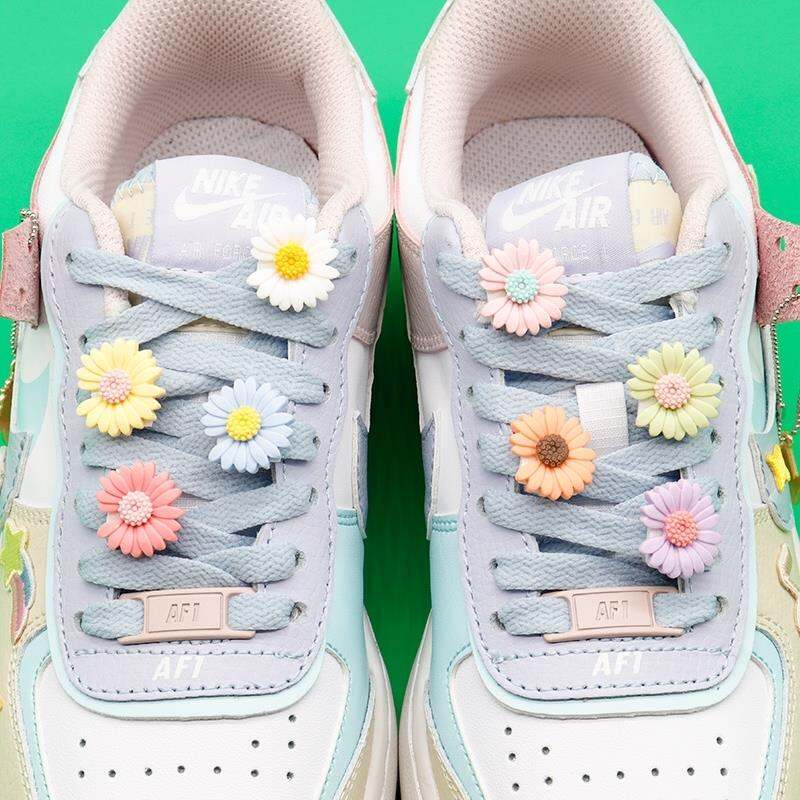 Hoa Giày Phụ Kiện Chuyên Cơ Air Force One Ins Trang Trí Trang Trí Giày Chuyển Đổi Nike Macaron Ren Phối Trang Sức DIY Khuy Giầy giá rẻ