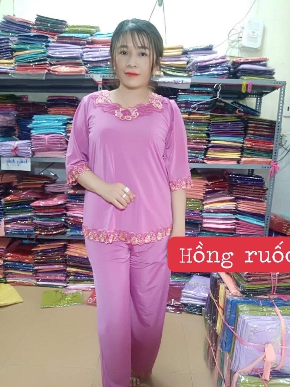 [HCM]Đồ bộ thun lạnh quần dài tay lỡ