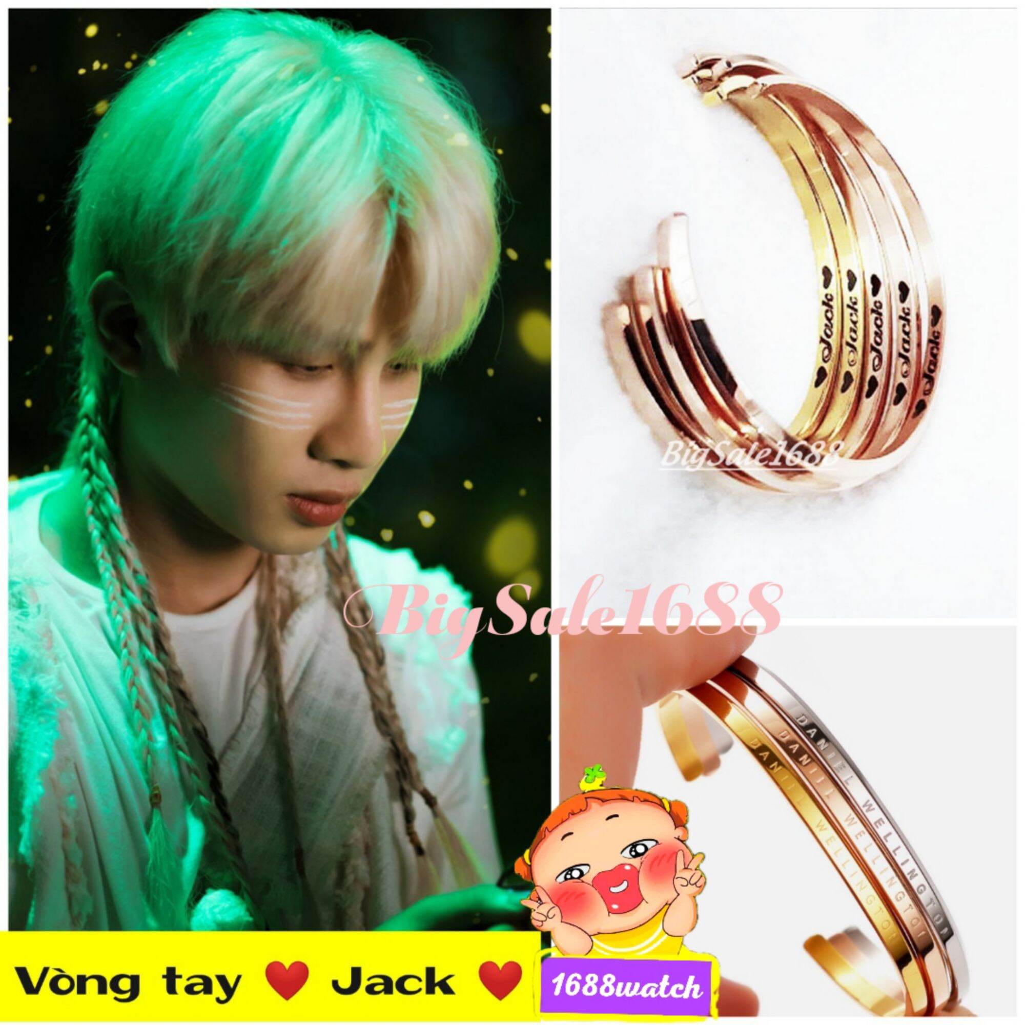 Vòng Jack,vòng tay ❤ jack ❤,vòng cuff titan không gỉ sét