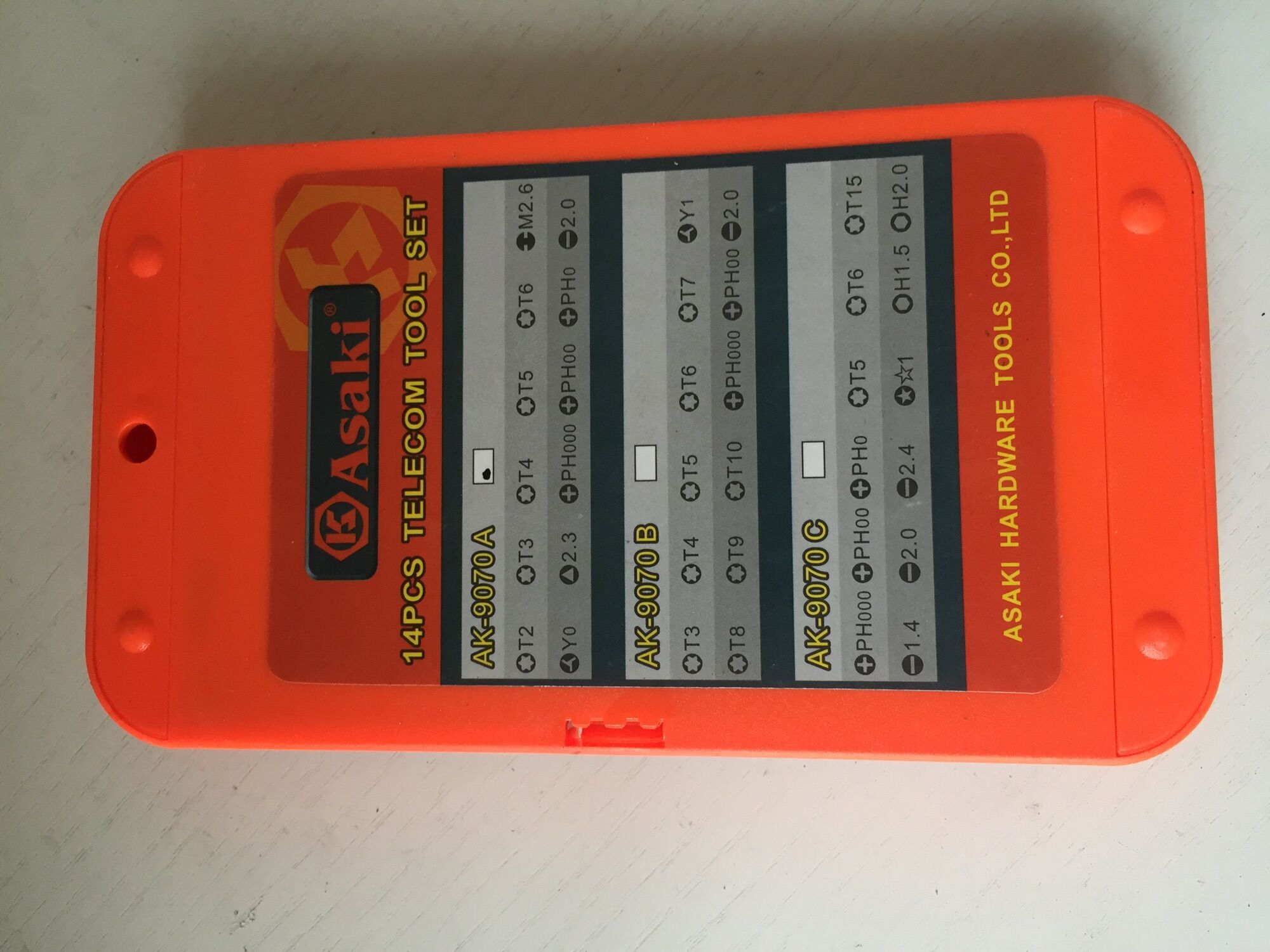 Bộ tua vít điện tử Asaki 9070 14CT
