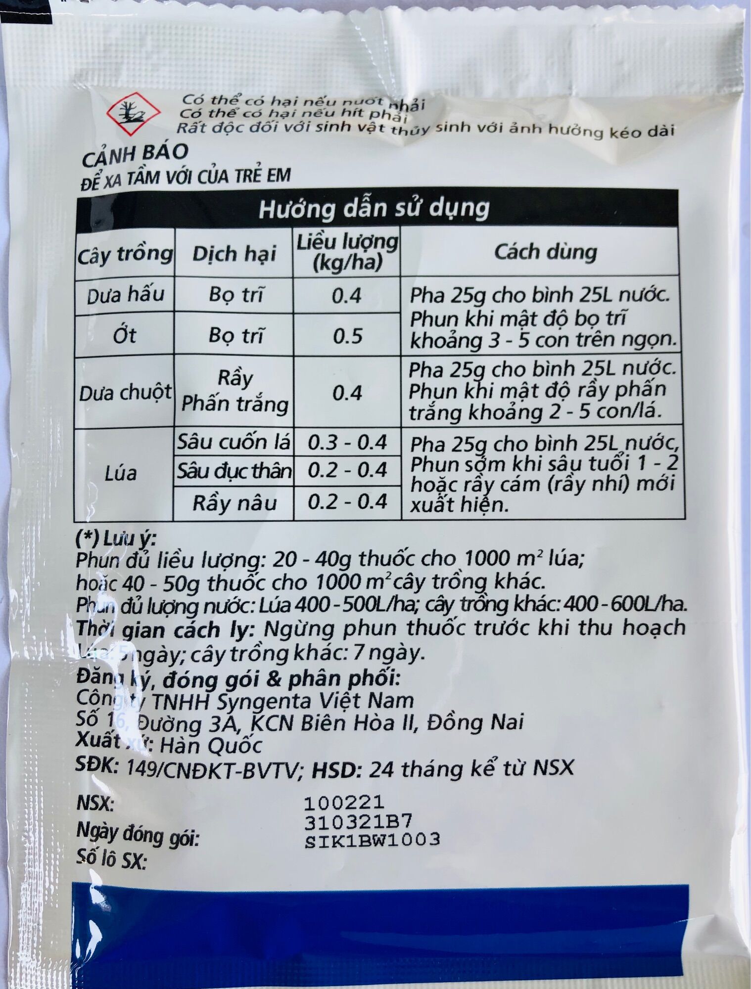 Thuốc trừ sâu rầy Minecto Star 60WG