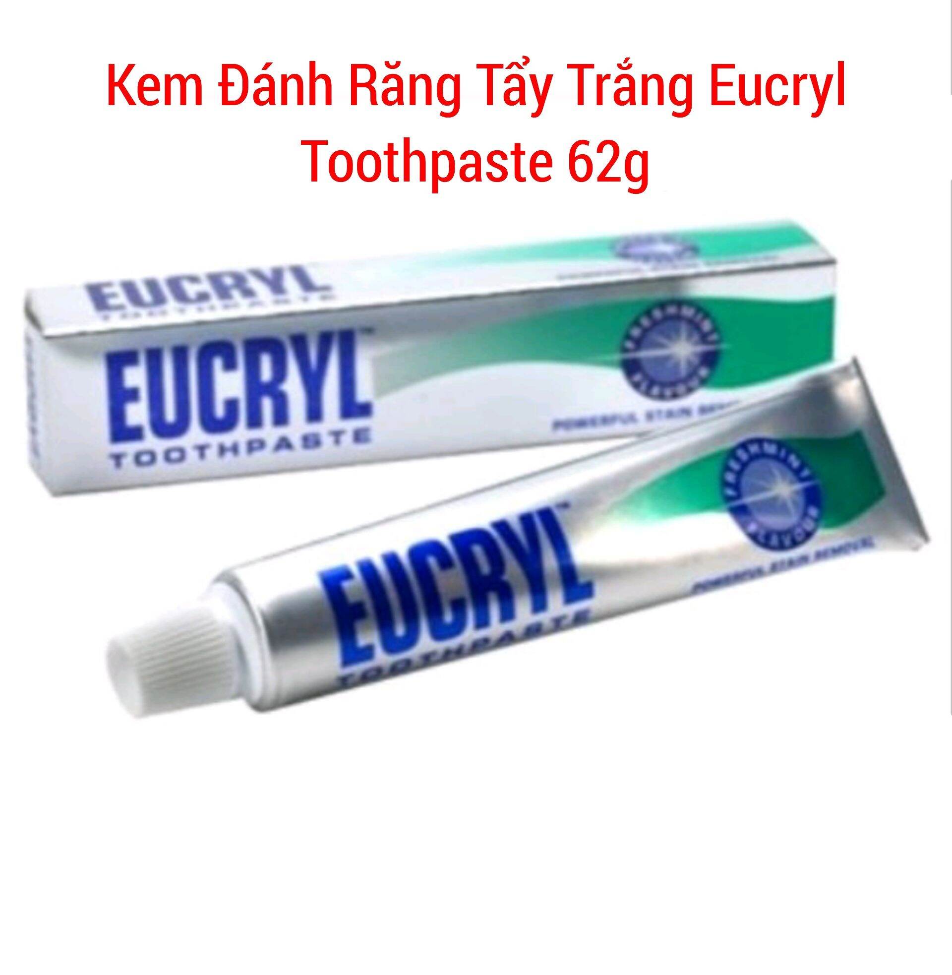 Eucryl. kem đánh răng tẩy trắng eucryl toothpaste 62g