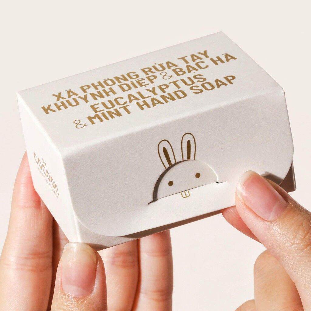 [HCM]XÀ PHÒNG RỬA TAY HÌNH CHÚ THỎ DỄ THƯƠNG KHUYNH DIỆP & BẠC HÀ COCOON