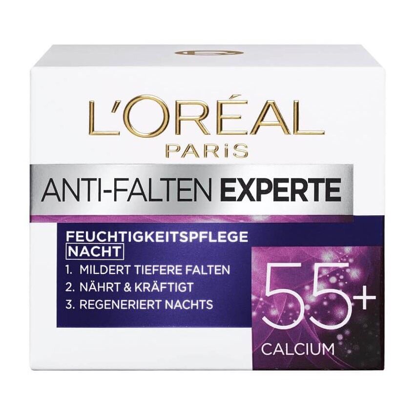 Kem dưỡng da loreal giảm mờ nếp nhăn tuổi 55+ban đêm, 50ml
