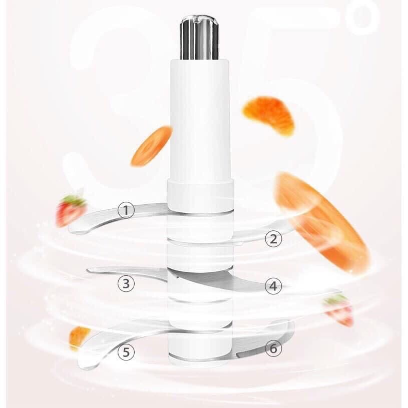 [ HATTIECS] Máy xay cầm tay HATTIECS (6 lưỡi)