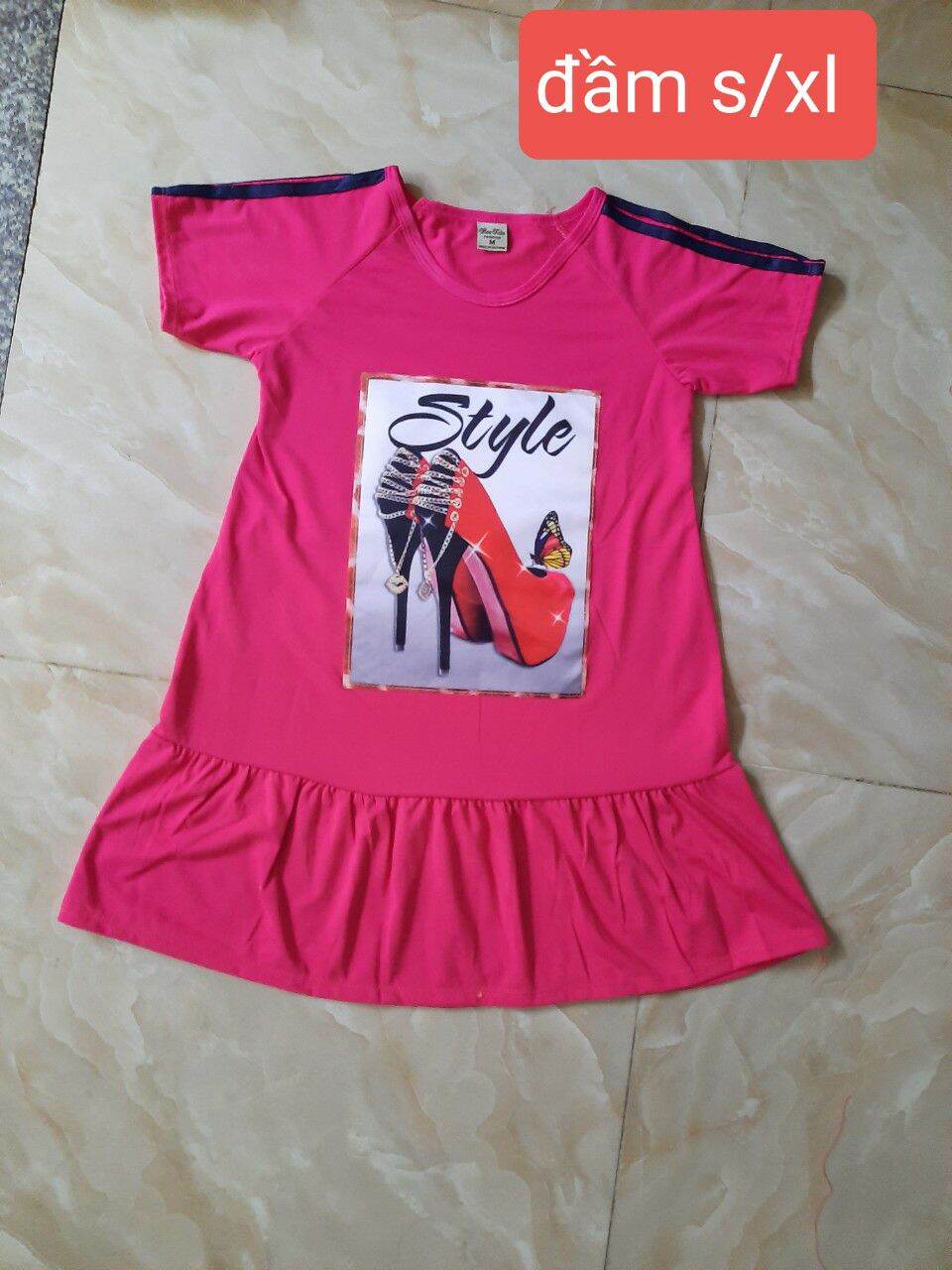 Đầm thun bé gái lớn