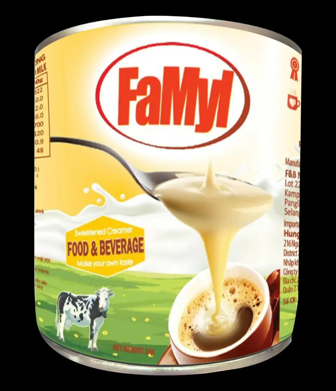 [HCM]Lon lớn 1Kg Sữa Đặc Famyl Malaysia nhập khẩu