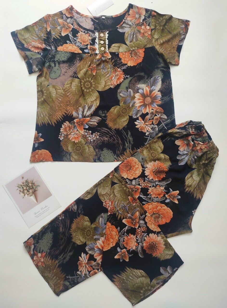 [HCM]Bộ tôn lửng nhung thái (size 40-75kg